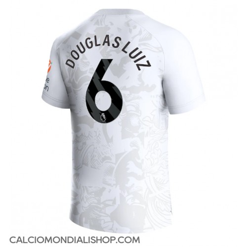 Maglie da calcio Aston Villa Douglas Luiz #6 Seconda Maglia 2023-24 Manica Corta